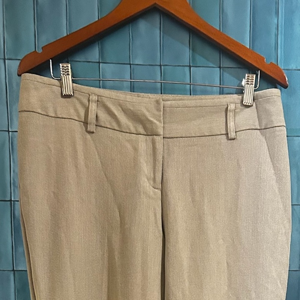 Worthington Taupe Curvy Fit Tailored Trouser Style Pants